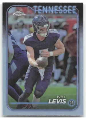 Will Levis 2024 Topps Chrome Refractor Tennessee Titans
