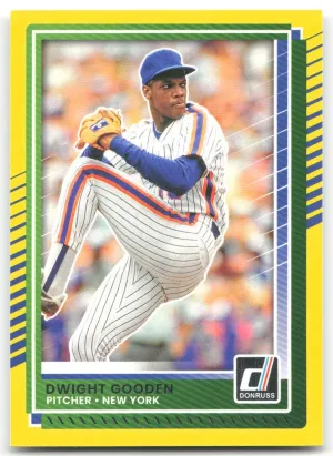 Dwight Gooden 2025 Donruss Yellow Flood New York Mets