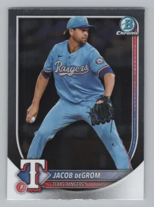 Jacob deGrom 2025 Bowman Chrome Texas Rangers