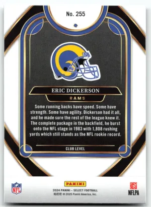 Eric Dickerson 2024 Panini Select Los Angeles Rams