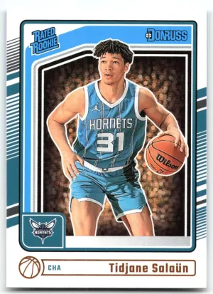 Tidjane Salaun RC 2024-25 Donruss Charlotte Hornets