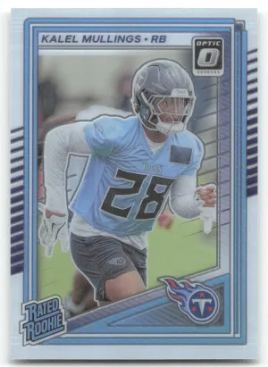 Kalel Mullings Rookie 2025 Donruss Optic Tennessee Titans