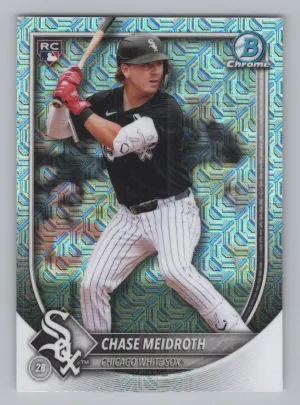 Chase Meidroth Rookie 2025 Bowman Chrome Mojo Refractors Chicago White Sox