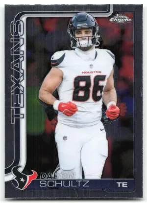 Dalton Schultz 2025 Topps Chrome Houston Texans