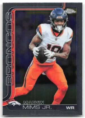 Marvin Mims Jr. 2025 Topps Chrome Denver Broncos
