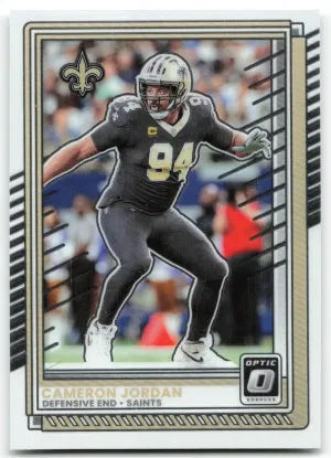 Cameron Jordan 2025 Donruss Optic New Orleans Saints