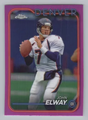 John Elway 2024 Topps Chrome Pink Refractor Denver Broncos