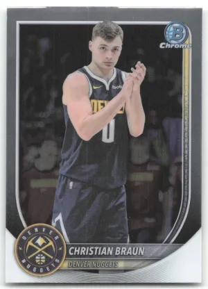 Christian Braun 2025-26 Bowman Chrome Denver Nuggets