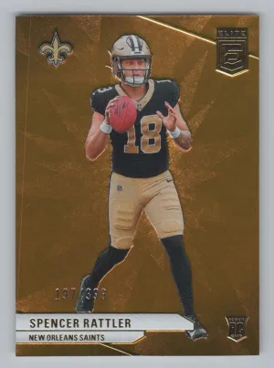 Spencer Rattler Rookie 2024 Donruss Elite Orange #/399 New Orleans Saints