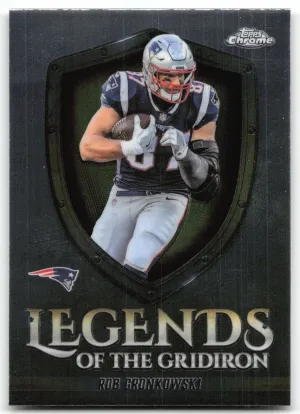 Rob Gronkowski 2025 Topps Chrome Legends of the Gridiron New England Patriots