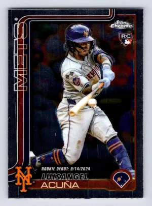 Luisangel Acuña RC 2025 Topps Chrome Update New York Mets