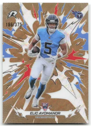 Elic Ayomanor RC 2025 Topps Resurgence Bronze Surge Refractor #/375 Titans