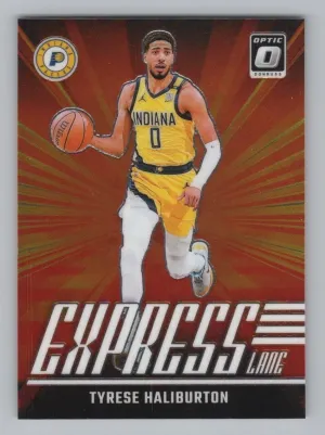 Tyrese Haliburton 2024-25 Donruss Optic Express Lane Pacers