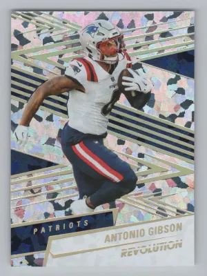 Antonio Gibson 2025 Panini Revolution Holo Gold #/3 New England Patriots