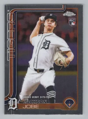 Jackson Jobe Rookie 2025 Topps Chrome Update Detroit Tigers