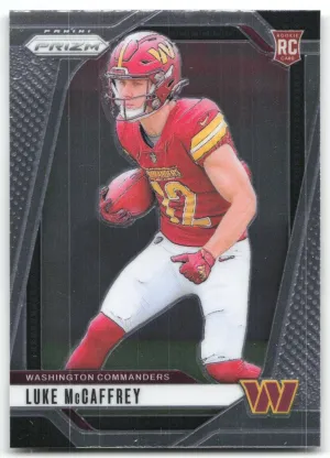 Luke McCaffrey Rookie 2024 Panini Prizm Washington Commanders