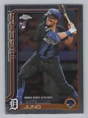 Jace Jung RC 2025 Topps Chrome Update Tigers