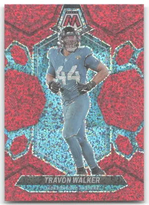 Travon Walker 2024 Panini Mosaic Red Sparkle Jacksonville Jaguars
