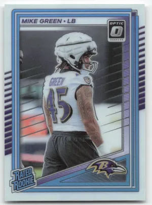 Mike Green Rookie 2025 Donruss Optic Baltimore Ravens