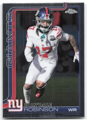 Wan'Dale Robinson 2025 Topps Chrome New York Giants