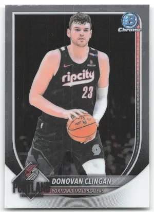 Donovan Clingan 2025-26 Bowman Chrome Portland Trail Blazers