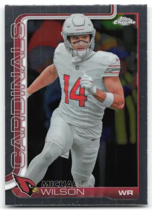 Michael Wilson 2025 Topps Chrome Arizona Cardinals