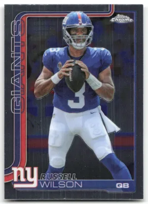 Russell Wilson 2025 Topps Chrome New York Giants