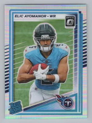 Elic Ayomanor RC 2025 Donruss Optic Holo Titans