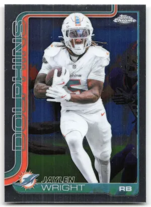 Jaylen Wright 2025 Topps Chrome Miami Dolphins