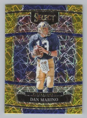 Dan Marino 2022 Panini Select Draft Picks Gold Lazer Prizm Pittsburgh Panthers