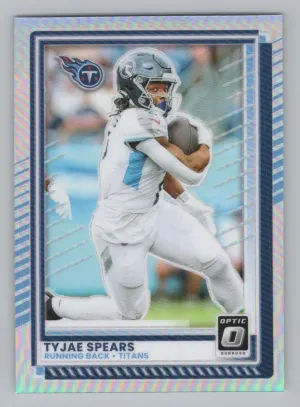 Tyjae Spears 2025 Donruss Optic Holo Tennessee Titans