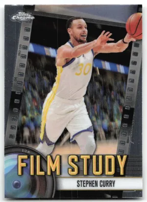 Stephen Curry 2024-25 Topps Chrome Film Study Golden State Warriors