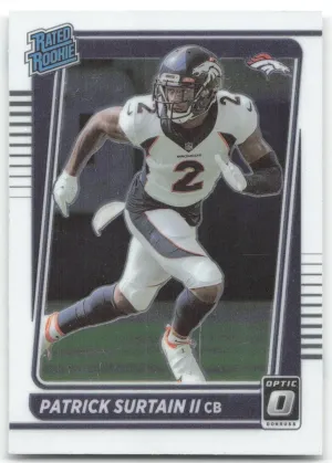 Patrick Surtain II Rookie 2021 Donruss Optic Denver Broncos