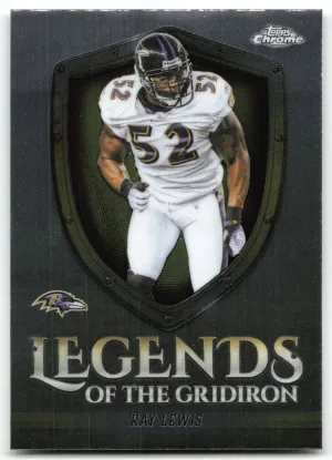 Ray Lewis 2025 Topps Chrome Legends of the Gridiron Baltimore Ravens