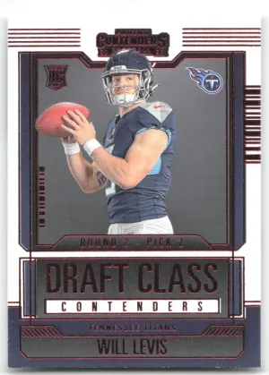 Will Levis 2023 Panini Contenders Draft Class Contenders Red Tennessee Titans