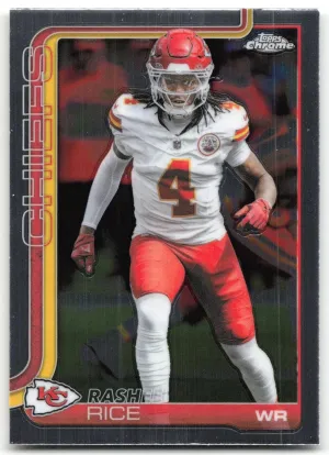 Rashee Rice 2025 Topps Chrome Kansas City Chiefs