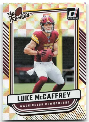 Luke McCaffrey 2024 Donruss The Rookies Washington Commanders