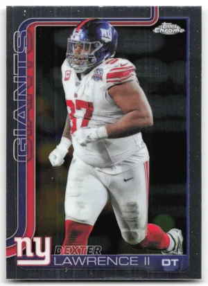 Dexter Lawrence II 2025 Topps Chrome New York Giants