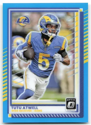 Tutu Atwell 2025 Donruss Optic Neon Blue #/399 Rams