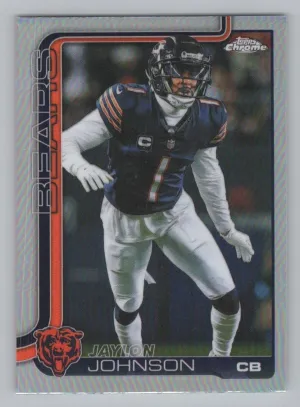 Jaylon Johnson 2025 Topps Chrome Refractor Chicago Bears