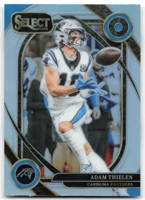 Adam Thielen 2024 Panini Select Silver Prizm Panthers
