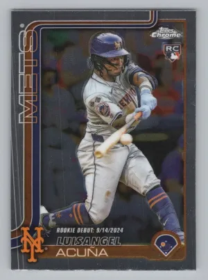 Luisangel Acuña RC 2025 Topps Chrome Update New York Mets
