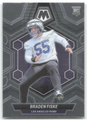 Braden Fiske Rookie 2024 Panini Mosaic Los Angeles Rams