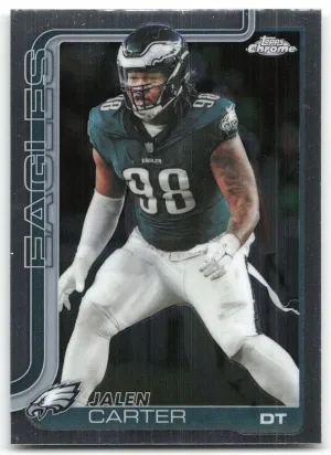 Jalen Carter 2025 Topps Chrome Philadelphia Eagles