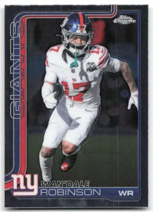 Wan'Dale Robinson 2025 Topps Chrome New York Giants