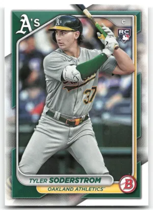 Tyler Soderstrom Rookie 2024 Bowman Oakland Athletics