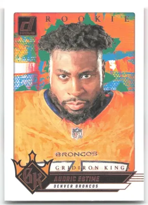 Audric Estime 2024 Donruss Rookie Gridiron Kings Denver Broncos