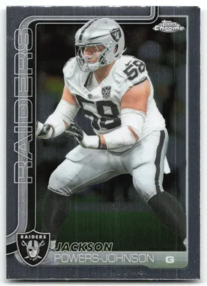 Jackson Powers-Johnson 2025 Topps Chrome Las Vegas Raiders