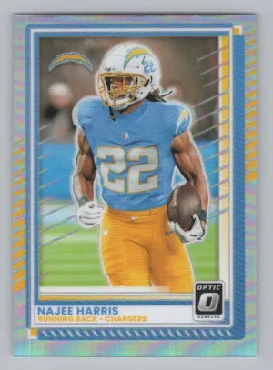 Najee Harris 2025 Donruss Optic Holo Los Angeles Chargers