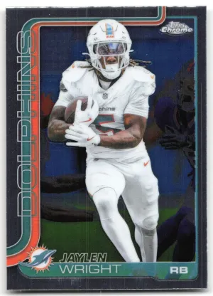 Jaylen Wright 2025 Topps Chrome Miami Dolphins